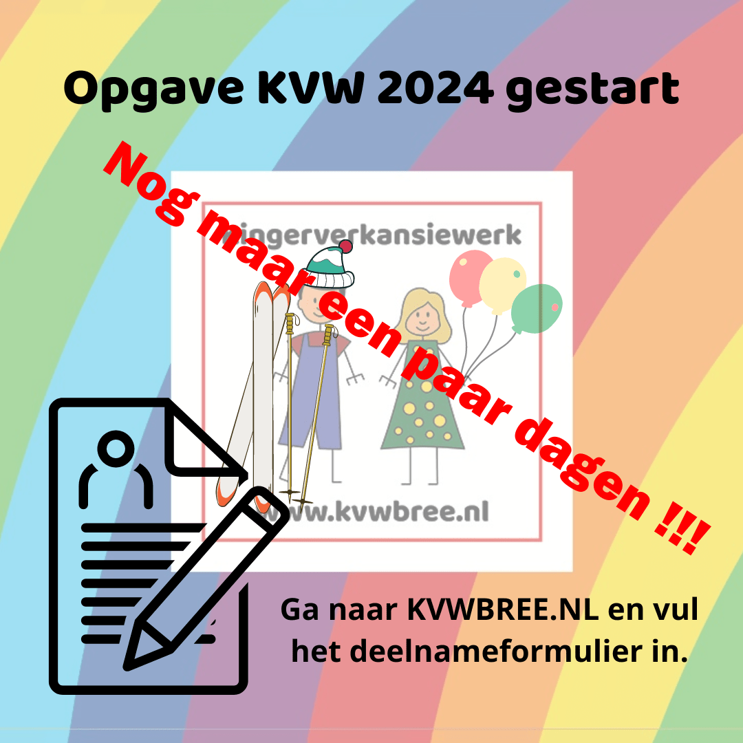 Opgave pas definitief na ontvangen e-mail